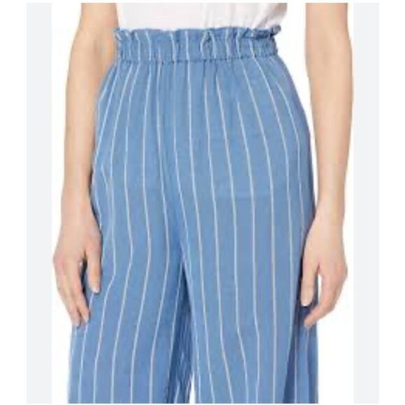 Billabong Flip Out High Waist Wide Leg Striped Beach Pant Blue Size Small - Picture 8 of 8